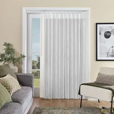 Off white allusion blinds