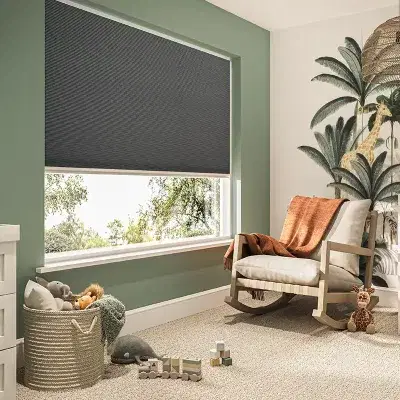 Nightshade blinds in a nursery