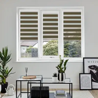 3 x striped perfect fit blinds