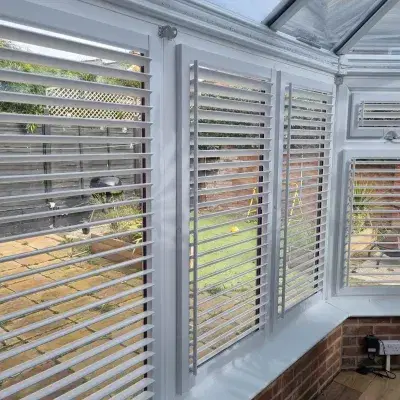Perfect Fit Blinds in a conservatory