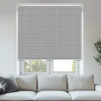 White cellular blinds